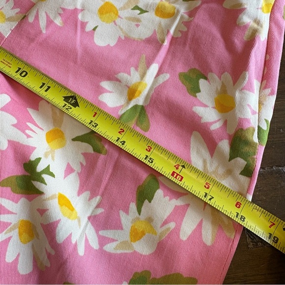 Moschino Cheap And Chic Daisy Floral Print Pants Cropped Festival Hippie Boho - Picture 8 of 12